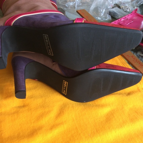 NWOB, Bellini Victorian Multi Color Boots Size 9M - Picture 9 of 11